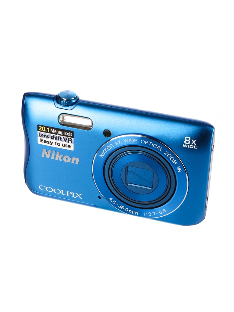 Nikon Фотоаппарат Nikon Coolpix S3700 Blue