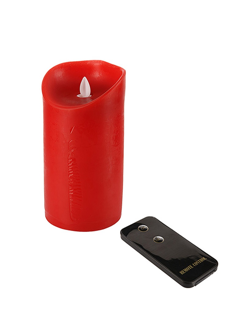 Luminari - Светодиодная свеча Luminari парафиновая, средняя 9x18cm с пультом Red
