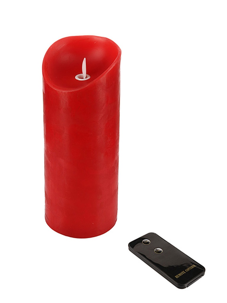 Luminari - Светодиодная свеча Luminari парафиновая, большая 9x23cm с пультом Red