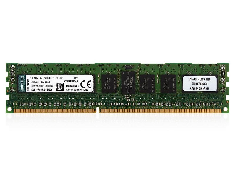 Kingston PC3-12800 DIMM DDR3 1600MHz ECC CL11 - 8Gb KVR16R11S4/8