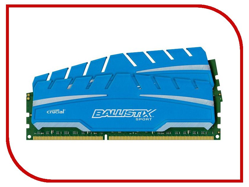   Crucial DDR3 DIMM 1866MHz PC3-14900 CL10 - 16Gb KIT (2x8Gb) BLS2C8G3D18ADS3CEU / K