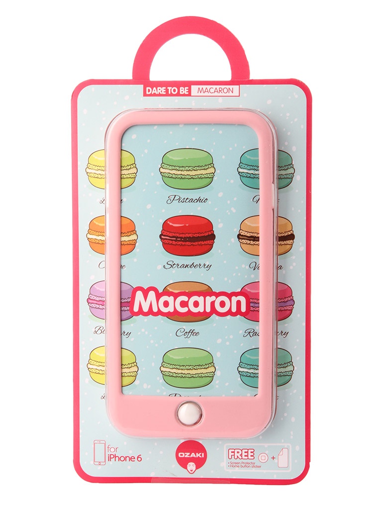 Ozaki Аксессуар Чехол Ozaki O!Coat Macoron для APPLE iPhone 6 Pink OC563PK