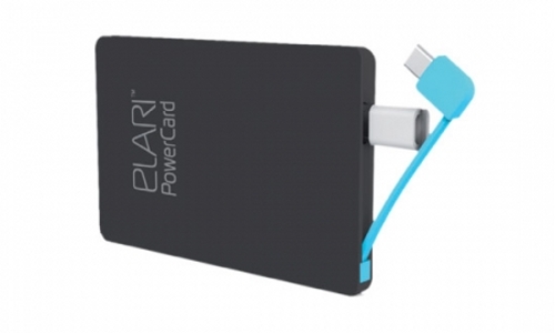  Аккумулятор Elari PowerCard 2500 mAh Micro USB / Lightning-адаптер Black