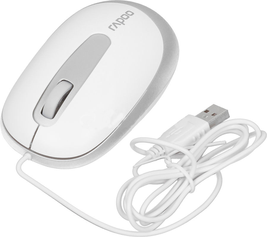 Rapoo Мышь проводная Rapoo N3200 White USB