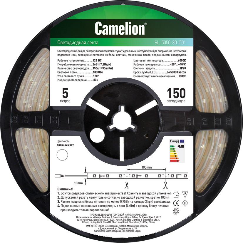 Camelion Светодиодная лента Camelion SL-5050-60-C99 5m IP20 RGB