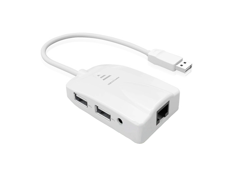  Хаб USB Greenconnect GC-U3CL01 USB 3-ports + Ethernet RJ-45 + Card read