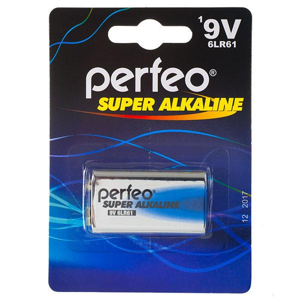Perfeo Батарейка Perfeo 6LR61/1BL Super Alkaline