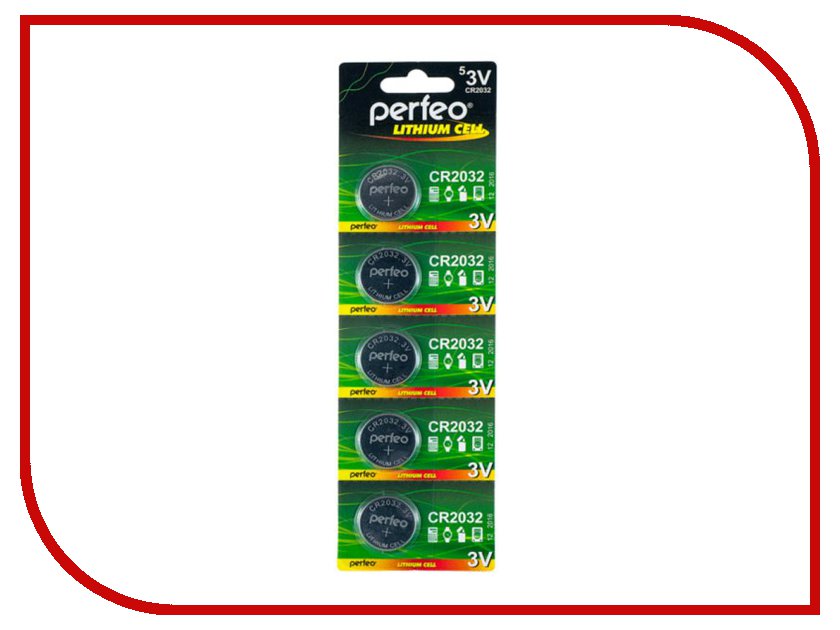  Perfeo CR2032 / 5BL Lithium Cell (5 )