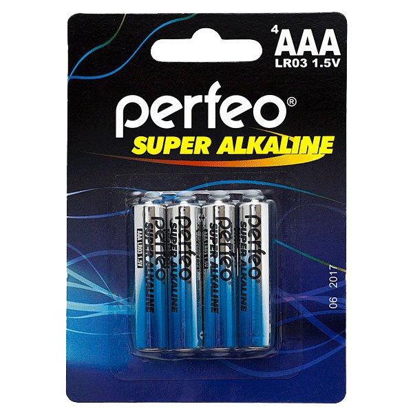 Perfeo Батарейка AAA - Perfeo LR03/4BL Super Alkaline (4 штуки)