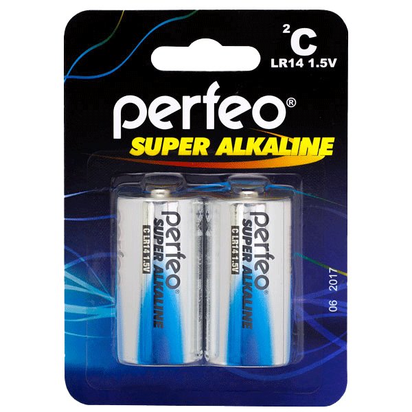 Perfeo Батарейка Perfeo LR14/2BL Super Alkaline (2 штуки)