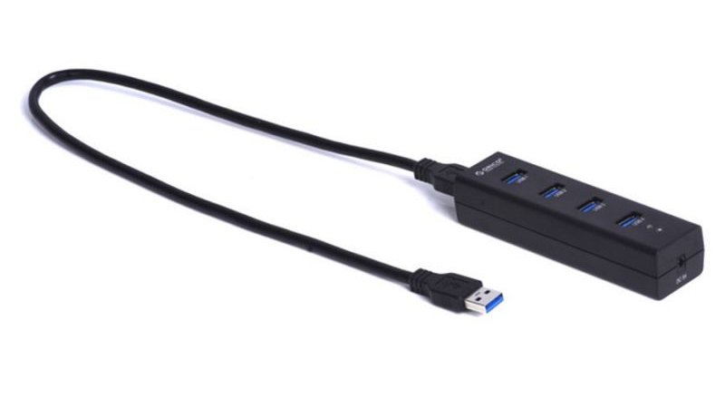  Хаб USB Orico H4013-U3 USB 4-Ports Black