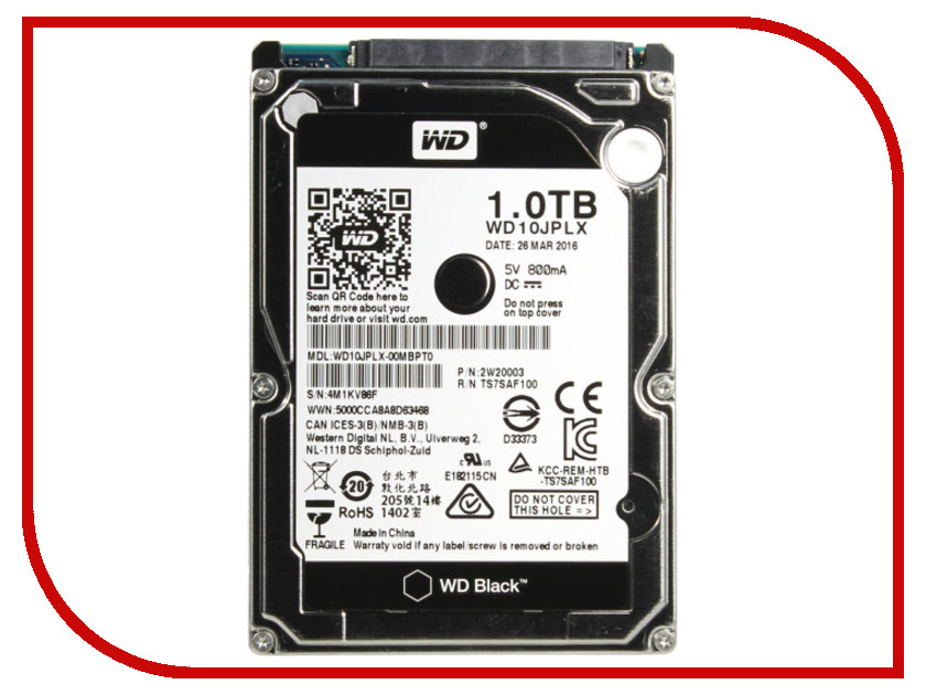 внутренние HDD/SSD WD10JPLX  Жесткий диск 1Tb - Western Digital Black WD10JPLX