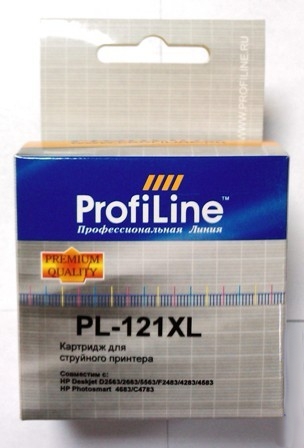  Картридж ProfiLine PL-CC644HE №121XL для HP Deskjet D1663/D2500/D2563/D2663/D5563/F2423/F2493/F4213/F4275/F4280/F4283/F4583/HP Photosmart C4683/C4783 Color