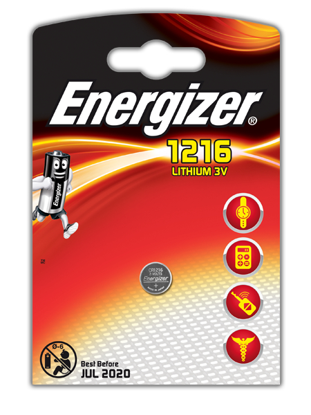 Energizer Батарейка CR1216 - Energizer Lithium 3V (1 штука)