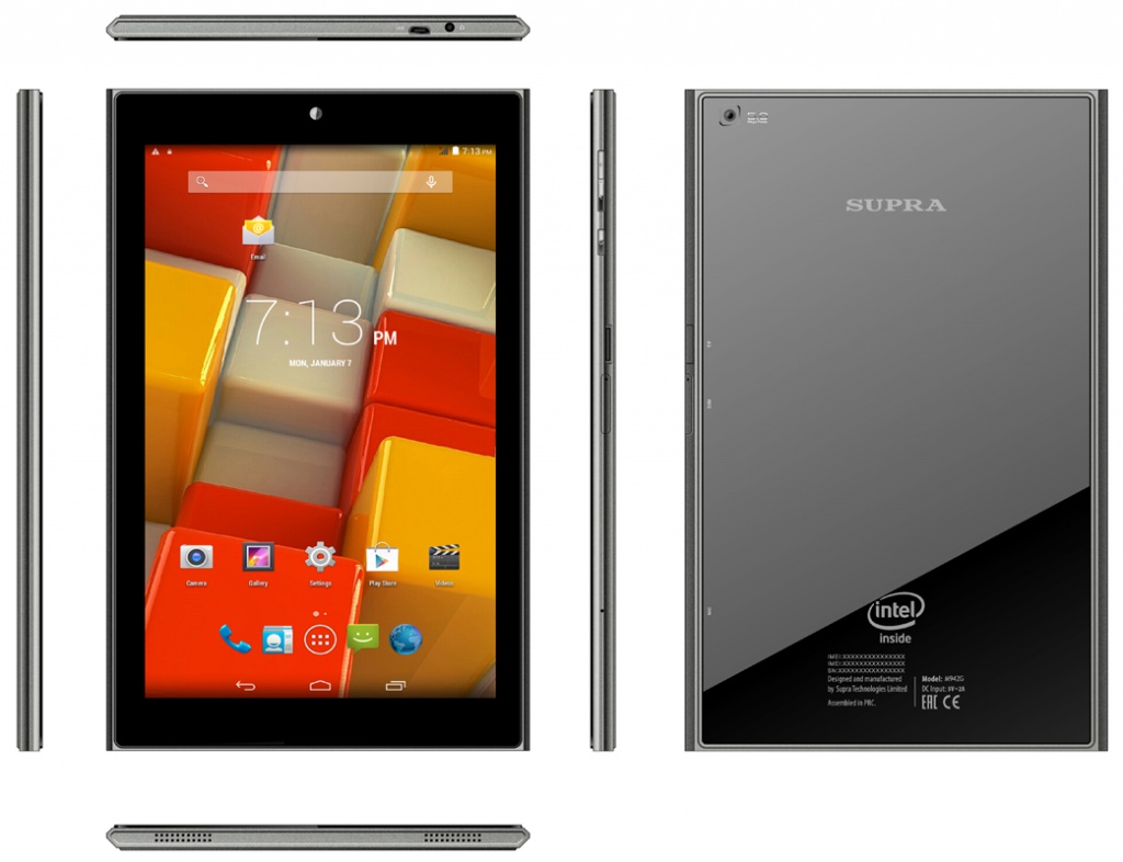 Supra M942G Intel Atom Z3735F 1.83 Ghz/2048Mb/16Gb/Wi-Fi/3G/Bluetooth/GPS/Cam/8.9/1920x1200/Android