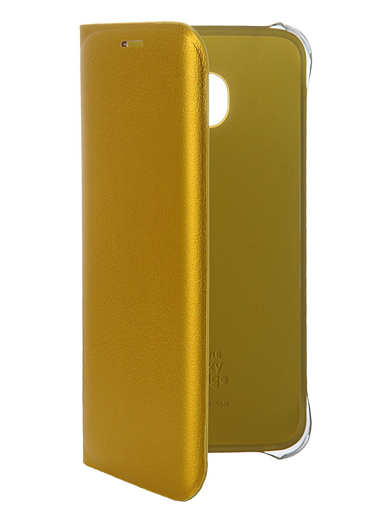 Samsung Аксессуар Чехол Samsung SM-G925 Galaxy S6 Edge Flip Wallet PU Yellow EF-WG925PYEGRU