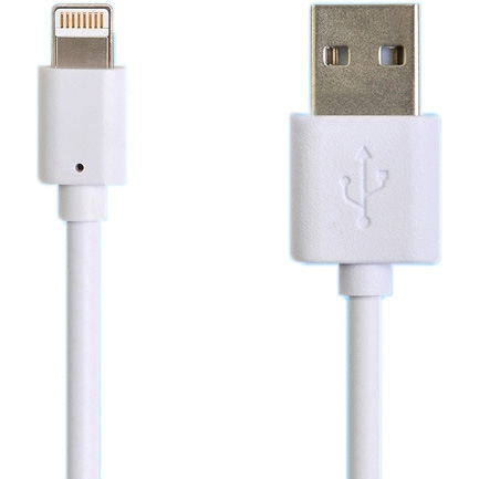  Аксессуар Henca USB to Lightning для iPhone 5 / iPad 4 / new iPod 2m White 12167