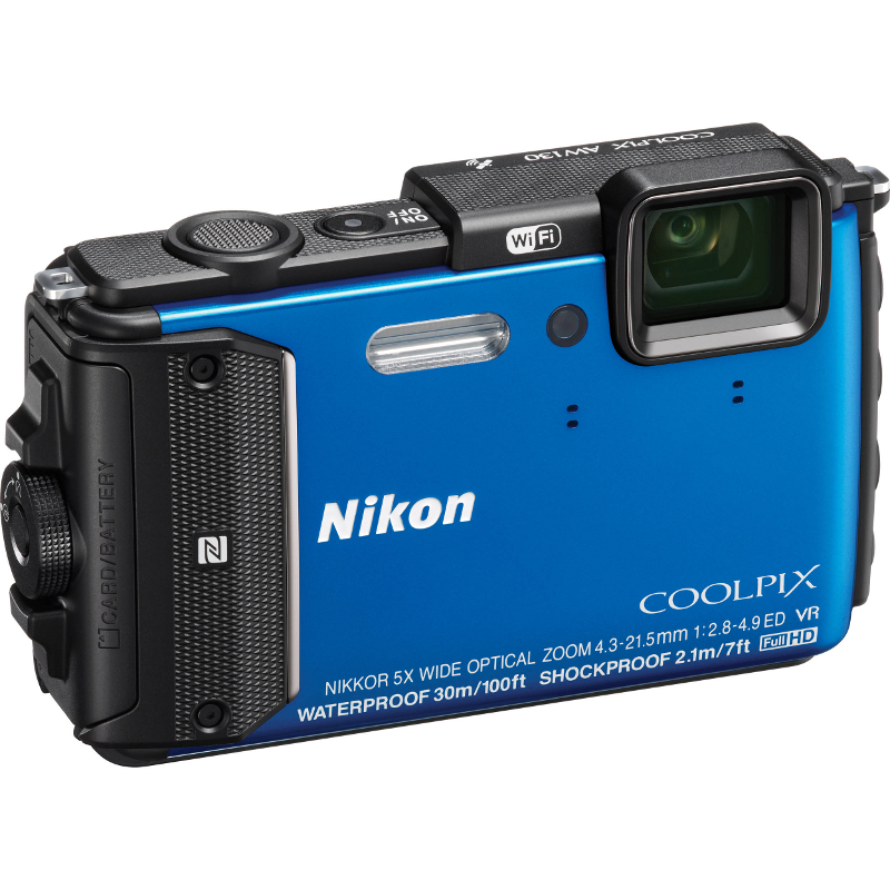 Nikon Фотоаппарат Nikon AW130 Coolpix Blue