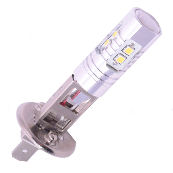  Светодиодная лампа DLED H1 10 SMD2323 + Линза 1555 2шт