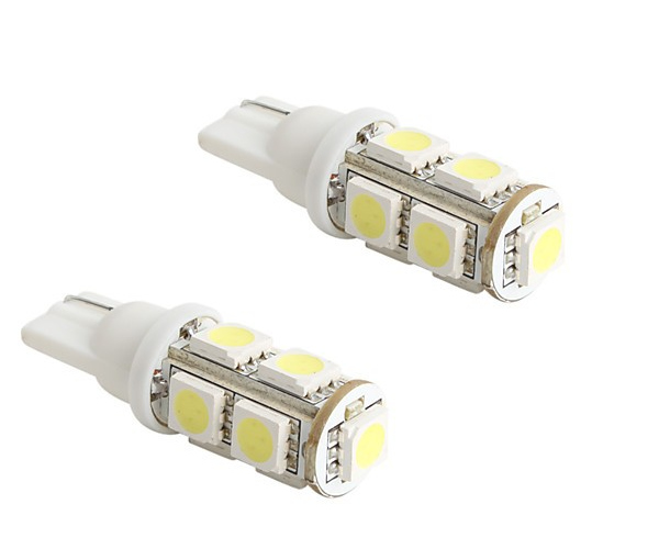  Светодиодная лампа DLED T10 W5W 9 SMD 5050 263 (2 штуки)