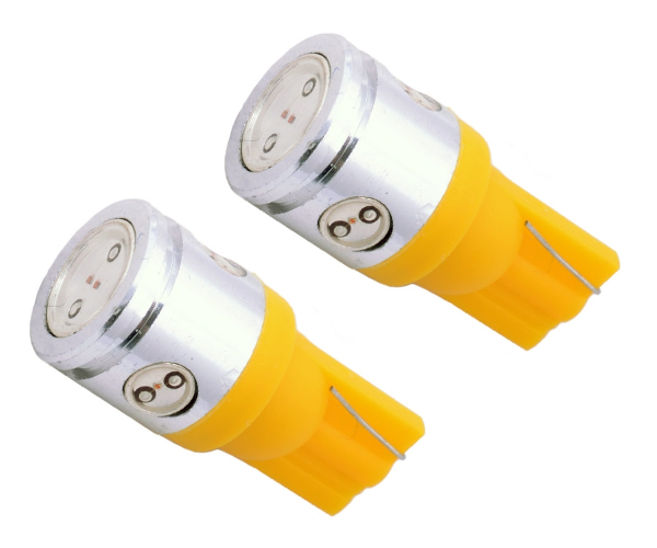  Светодиодная лампа DLED T10 W5W 1 HP + 3 Mini Hp Yellow 1336 (2 штуки)