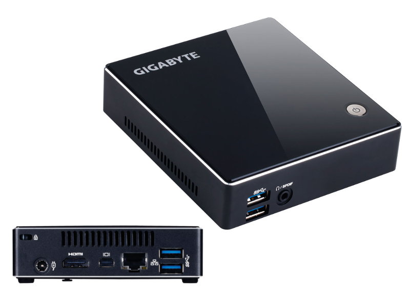 Gigabyte Неттоп GigaByte GB-XM16 GB-BXi5-4200 Intel Core i5-4200U 1.6GHz/No RAM/No HDD/Wi-Fi/Bluetooth/Gigabit LAN/no OS