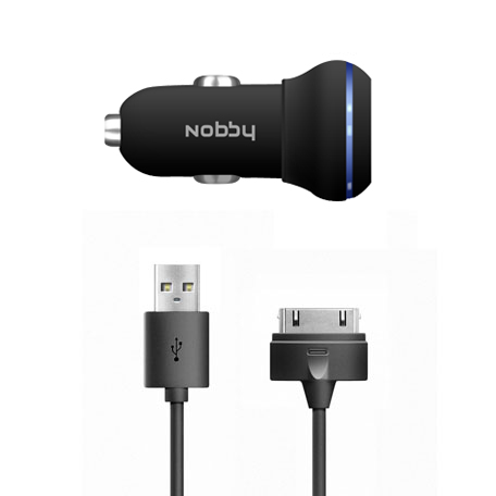  Зарядное устройство Nobby Energy USB 1A + 30pin AC-001 Black