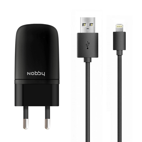  Зарядное устройство Nobby Energy USB 1A + 8pin SC-001 Black