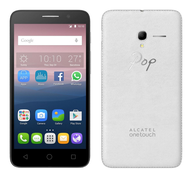 Alcatel OneTouch 5015D Pop 3 (5) White Leather