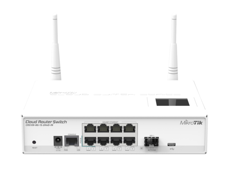  Wi-Fi роутер MikroTik RouterBoard CRS109-8G-1S-2HnD-IN