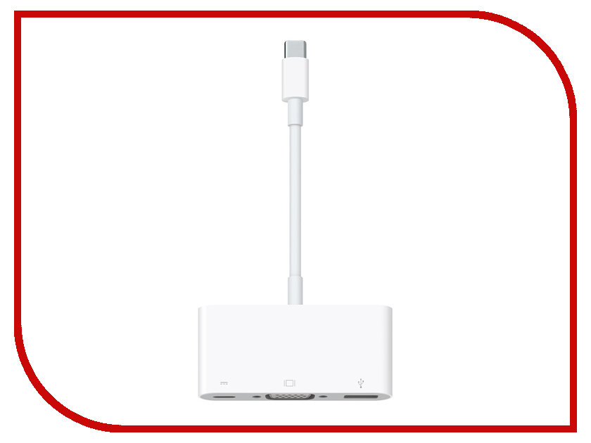 все для MacBook MJ1L2ZM/A Аксессуар APPLE USB-C VGA Multiport Adapter MJ1L2ZM/A