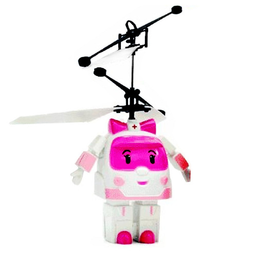  Вертолет Smart Toys Летающий трансформер Pink RC010P
