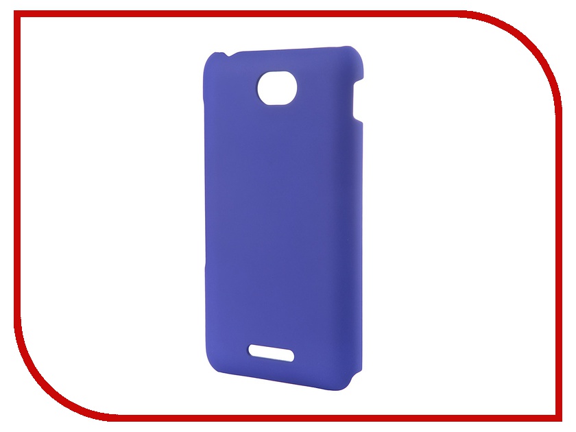   Sony Xperia E4 Muvit MFX Rubber Back Case Blue SEBKC0037