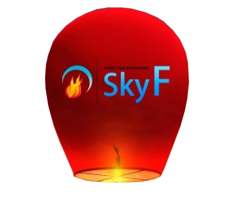 Sky-f - Небесный фонарик Skyf овал Red