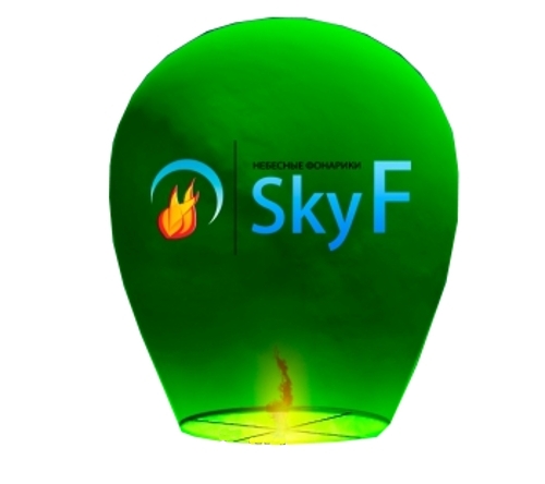 Sky-f - Небесный фонарик Skyf овал Green
