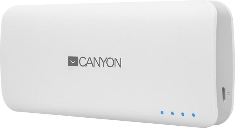 Аккумулятор Canyon CNE-CPB100 10000mAh White CNE-CPB100W