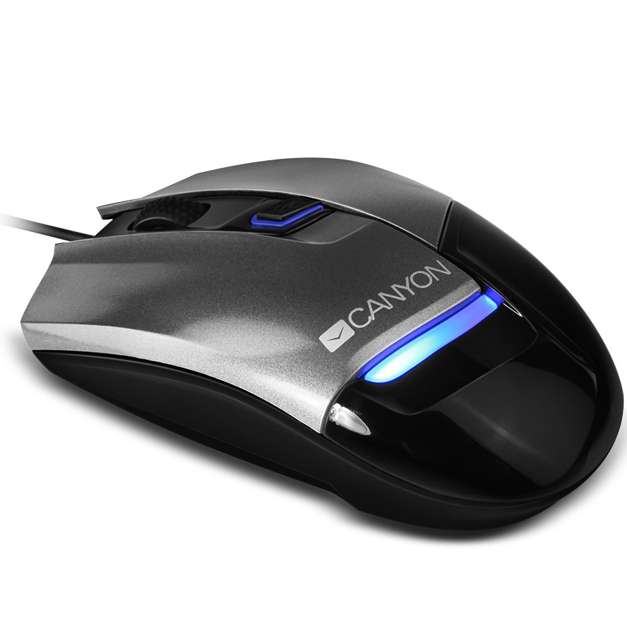 Canyon Мышь проводная Canyon Gaming Mouse CNS-SGM4 Silver-Gray