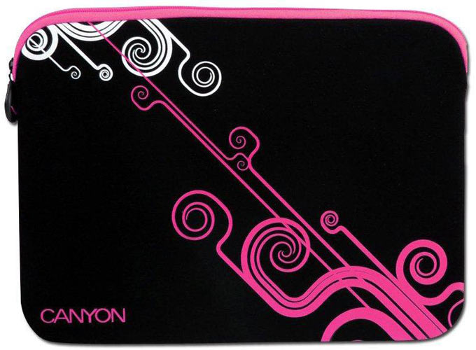 Canyon Аксессуар Сумка 10.0-inch Canyon CNR-NB21P1 Suede Black/Pink
