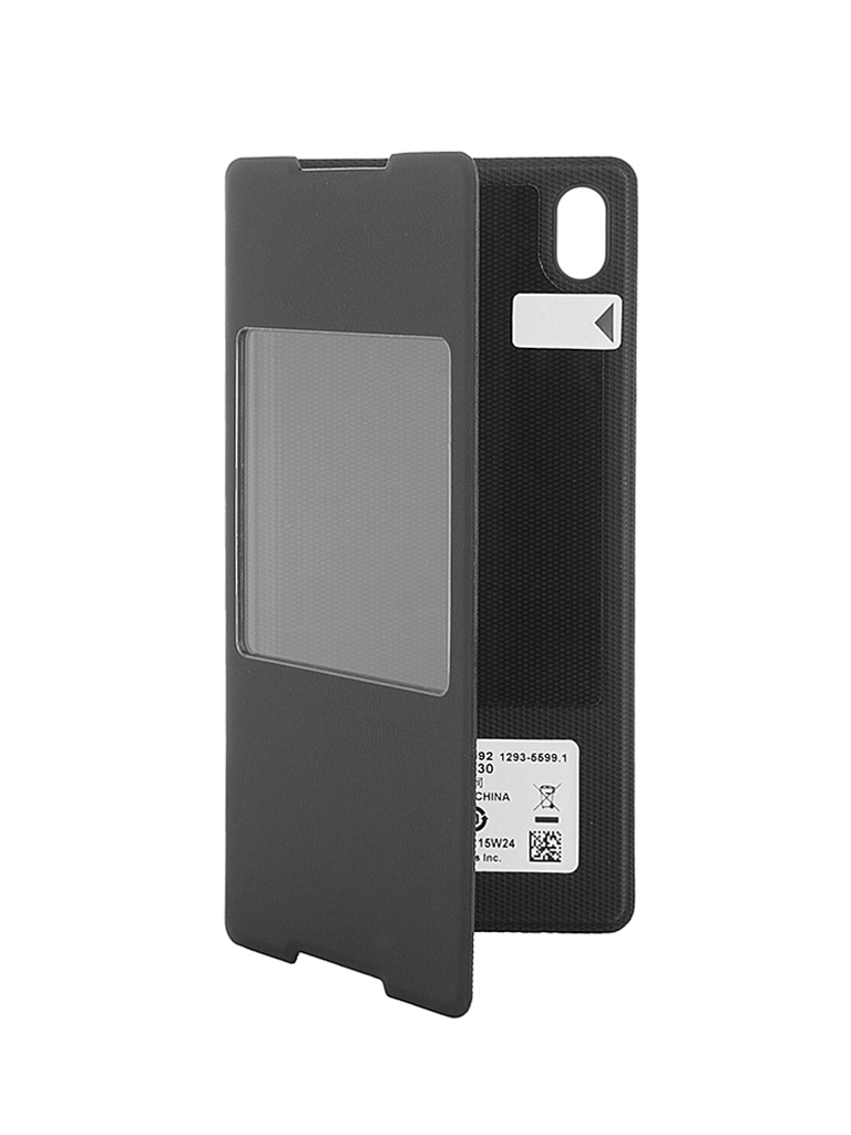Sony Аксессуар Чехол Sony Xperia Z3+ Style Cover Window SCR30 Black