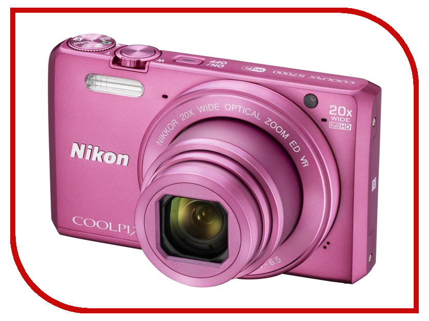 фото Фотоаппарат Nikon S7000 Coolpix Pink