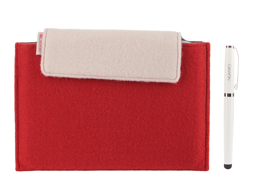Canyon Аксессуар Чехол Canyon Protection Sleeve in Red for 7 Tablets and iPad mini CNA-IMS01R