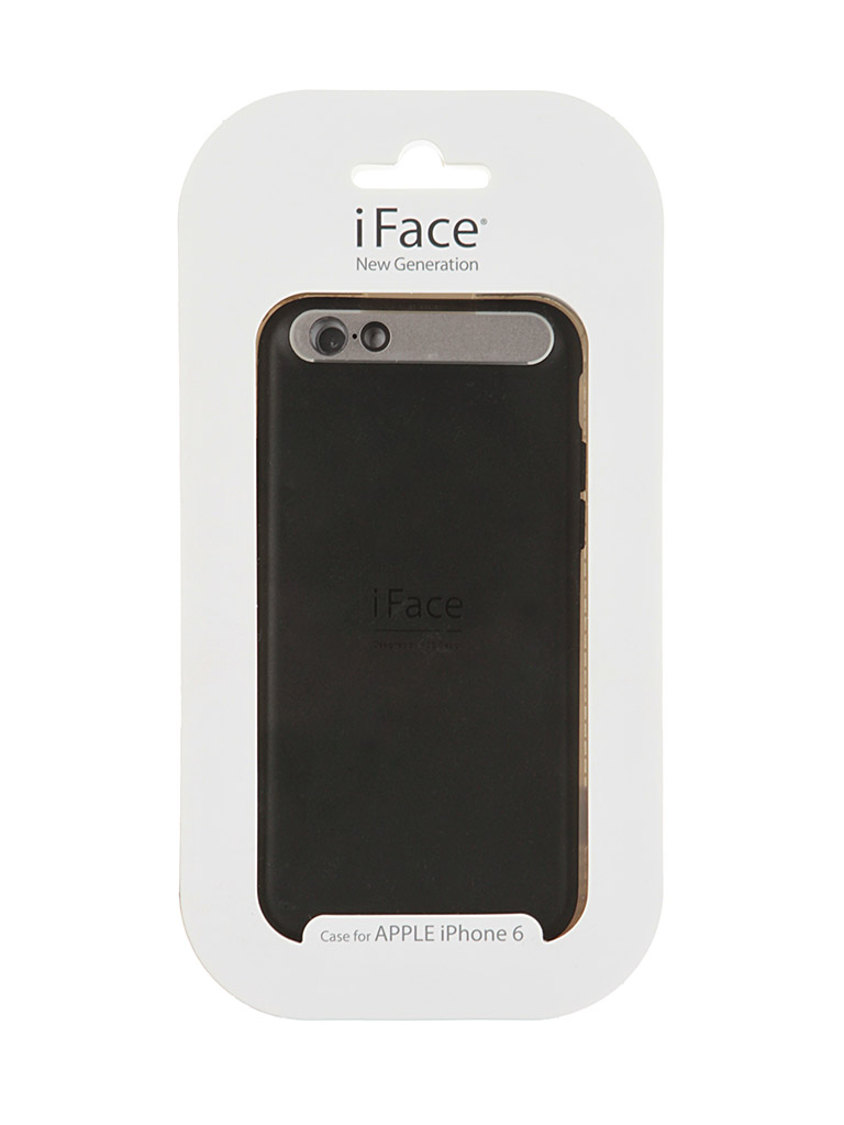  Аксессуар Чехол iFace New Generation BLACK для APPLE iPhone 6 Silver