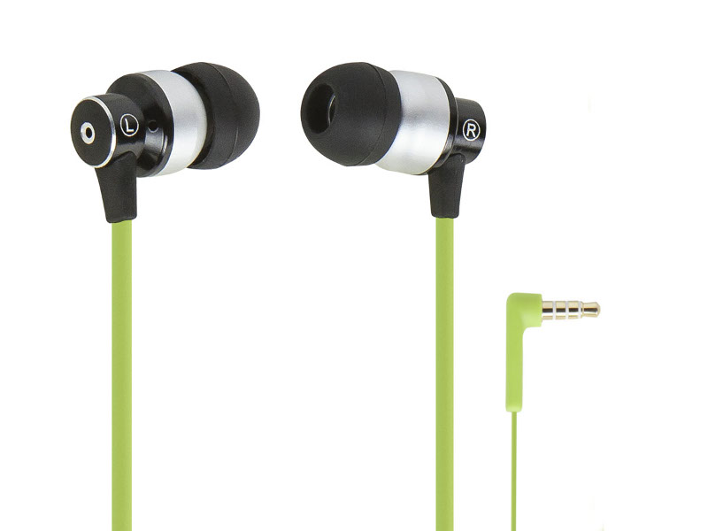  Гарнитура Monoprice Hi-Fi Reflective Sound Technology Earphones 12238 Green-Silver