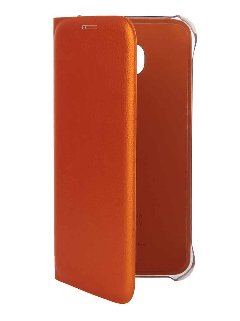 Samsung Аксессуар Чехол Samsung SM-G920 Galaxy S6 Flip Wallet Orange EF-WG920POEGRU