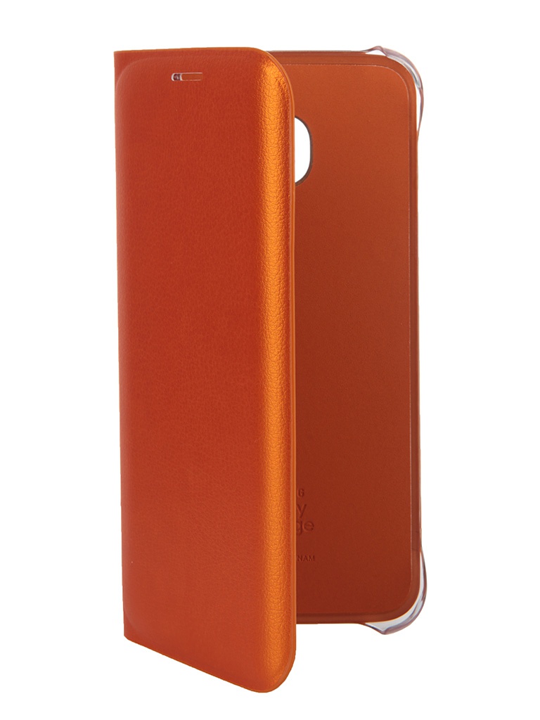 Samsung Аксессуар Чехол Samsung Galaxy S6 Edge Flip Wallet Orange EF-WG925POEGRU