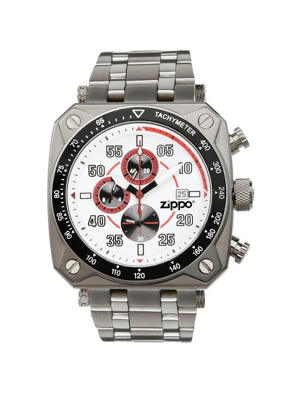  Часы Zippo Watch Sport 45.5mm Silver-White 45020