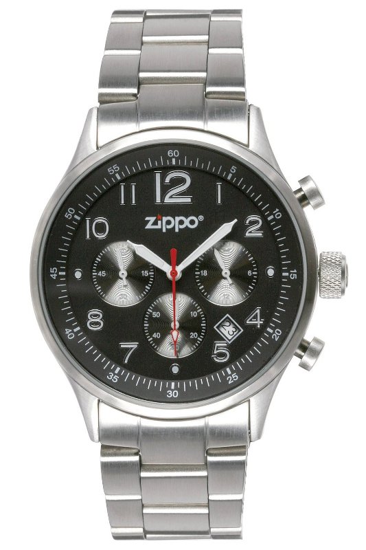  Часы Zippo Watch Sport 42.5mm Black-Silver 45001