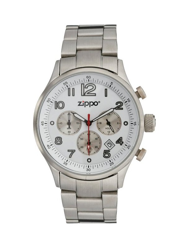  Часы Zippo Watch Sport 42.5mm White-Silver 45000