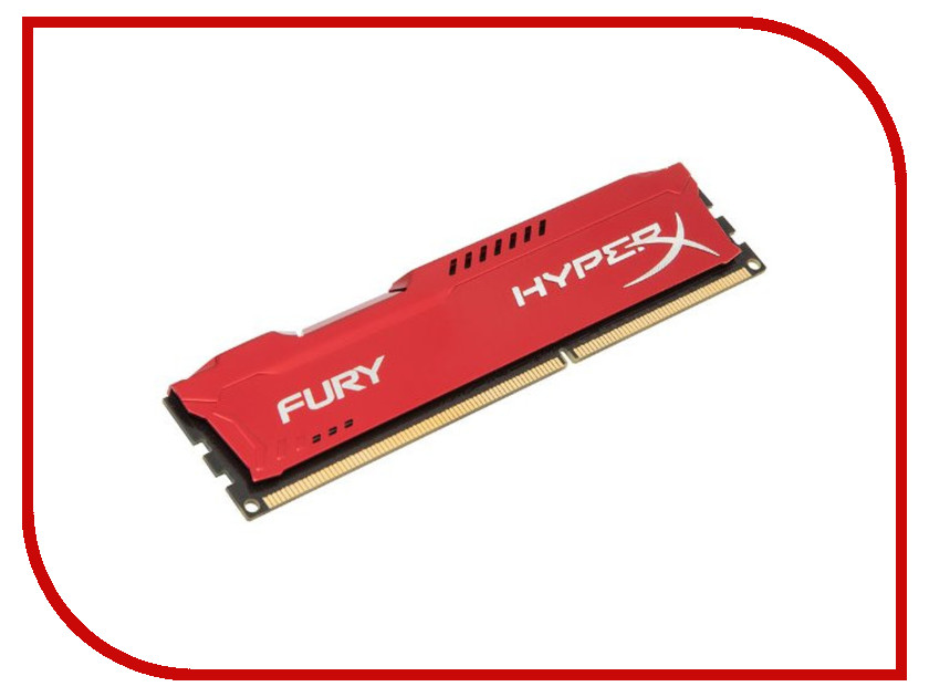   Kingston HyperX Fury Red Series PC3-15000 DIMM DDR3 1866MHz CL10 - 8Gb HX318C10FR / 8