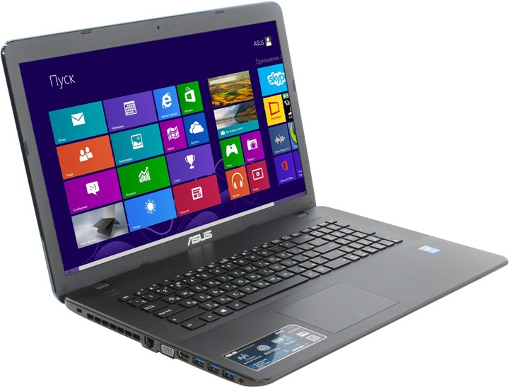 Asus Ноутбук ASUS X751LAV-TY307H 90NB04P1-M02760 (Intel Core i5-5200U 2.2 GHz/8192Mb/1000Gb/DVD-RW/Intel HD Graphics/Wi-Fi/Cam/17.3/1600x900/Windows 8.1)